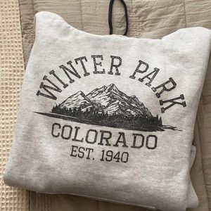 Light Grey Winter Park, CO Hoody